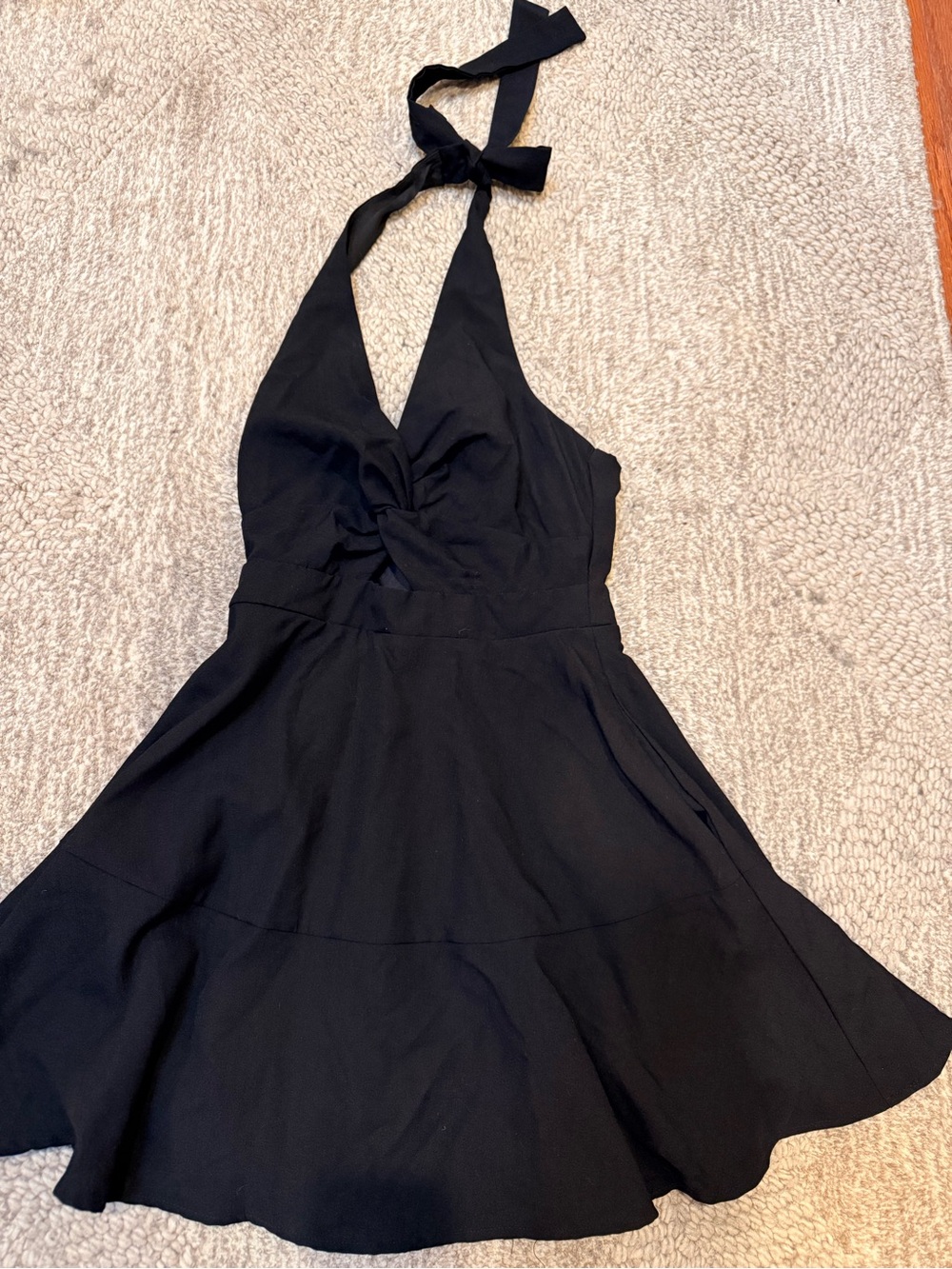 Altar’D State. Black Halter Skater Dress - Classic Women's Evening Dressy
